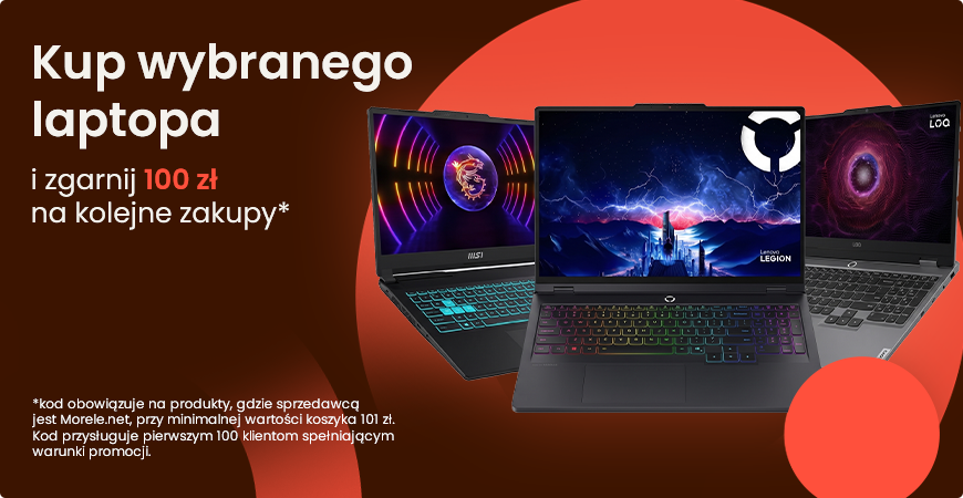 Kup laptopa i odbierz 100 zł na kolejne zakupy