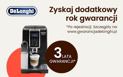 Zyskaj dodatkowy rok gwarancji na ekspres DeLonghi