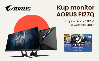 Kup monitor Gigabyte Aorus FI27Q i odbierz kody do Steam