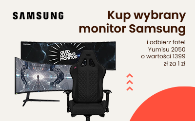 Kup monitor firmy Samsung i dobierz fotel Yumisu za 1zł
