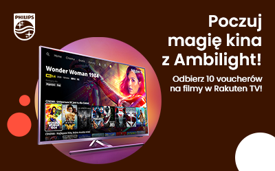 Kup wybrany telewizor Philips i zyskaj dostęp do Rakuten TV