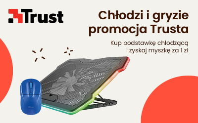 Kup podstawkę chłodzącą Trust i odbierz myszkę za 1 zł