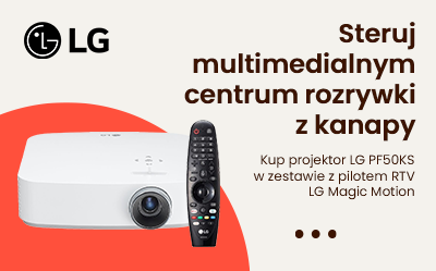 Kup projektor LG PF50KS w zestawie z pilotem RTV LG Magic Motion
