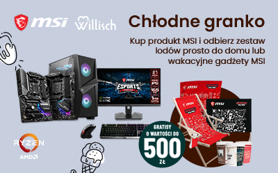 Lody Willisch i zestawy wakacyjne przy zakupie urządzeń MSI
