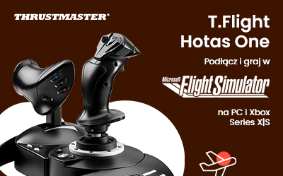 Joystick Thrustmaster z rabatem i grą w zestawie