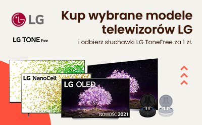 Kup wybrane telewizory LG i dobierz słuchawki za 1 zł