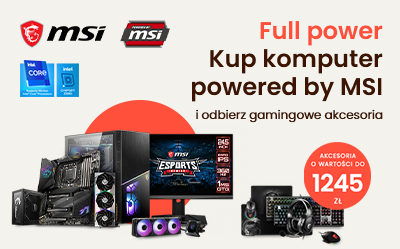 Kup komputer z podzespołami MSI i odbierz darmowe akcesoria