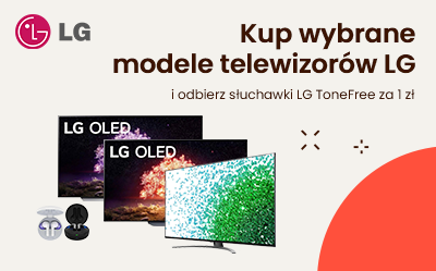 Kup wybrane telewizory LG i dobierz słuchawki za 1 zł
