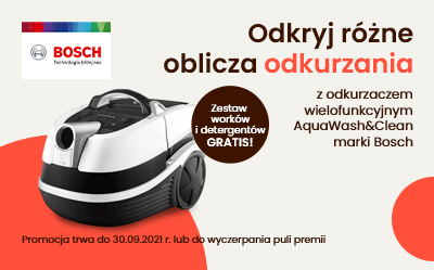 Kup odkurzacz Bosch Aqua Wash&Clean i odbierz nagrody