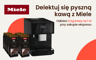 2 kg kawy za 1 zł przy zakupie wybranych ekspresów Miele
