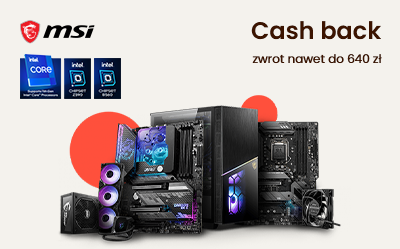Kup sprzęt MSI i odbierz zwrot gotówki nawet do 640 zł
