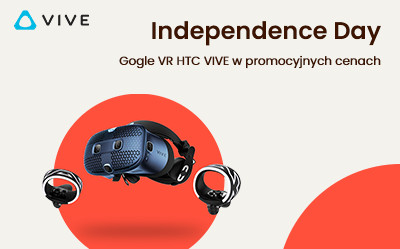 Niższe ceny zestawów VR firmy HTC w ramach Dnia Niepodległości
