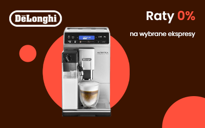 Raty 0% na wybrane ekspresy DeLonghi