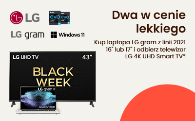 Kup laptop LG gram 2021 i odbierz telewizor w prezencie!