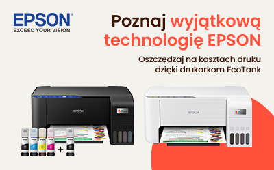 Oszczędzaj na kosztach druku dzięki drukarkom EcoTank