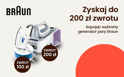 Zyskaj zwrot do 200 zł przy zakupie wybranych produktów Braun