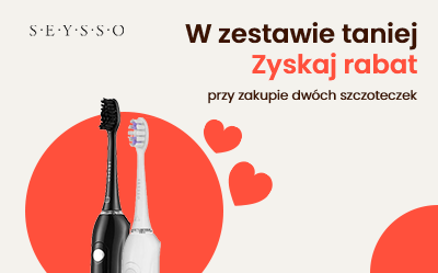 W zestawie taniej! Zyskaj rabat przy zakupie dwóch szczoteczek
