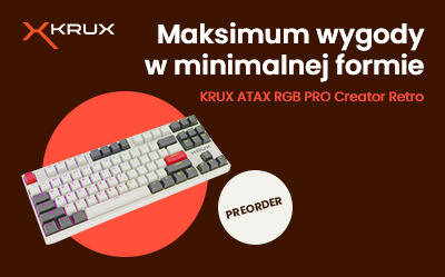 Przedsprzedaż klawiatur Krux ATAX PRO RGB Creator