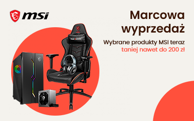 Wybrane produkty MSI w niższych cenach