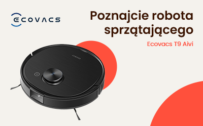 Robot sprzątający Ecovacs T9 Aivi – skuteczne odkurzanie i mopowanie