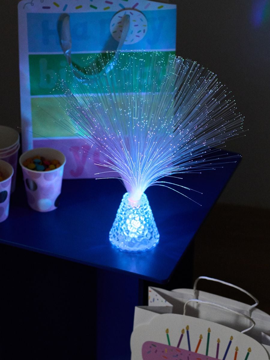 Lampa LED dekoracyjna z włóknami optycznymi Lampa LED dekoracyjna z włóknami optycznymi - clear - SINSAY