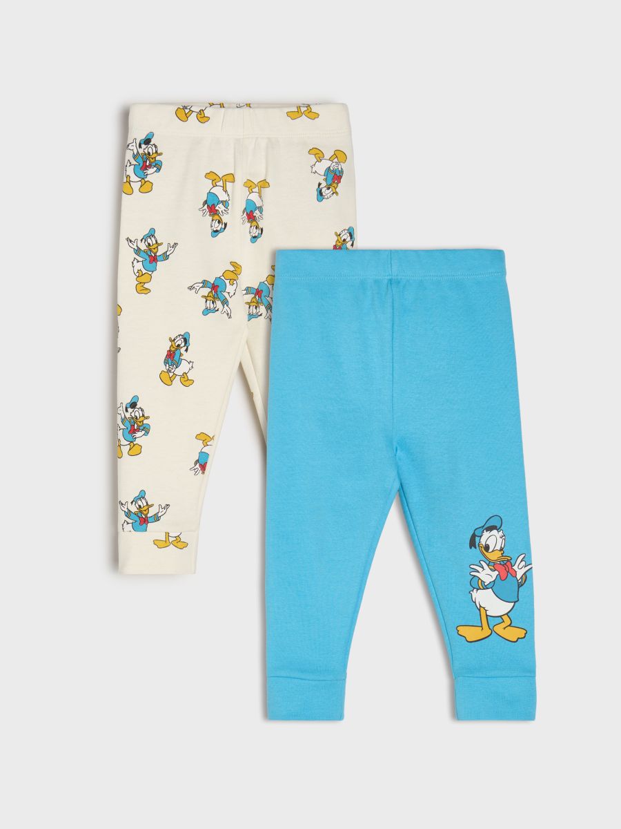 Bawełniane legginsy 2 pack Donald Duck - kremowy - SINSAY