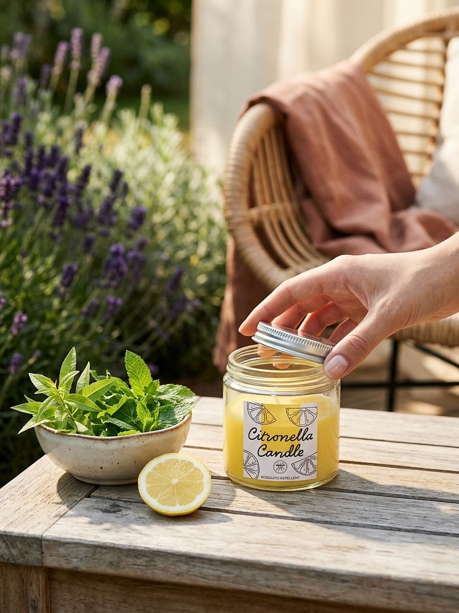 Lumânare repelentă împotriva țânțarilor Citronella Lumânare repelentă împotriva țânțarilor Citronella - galben - SINSAY