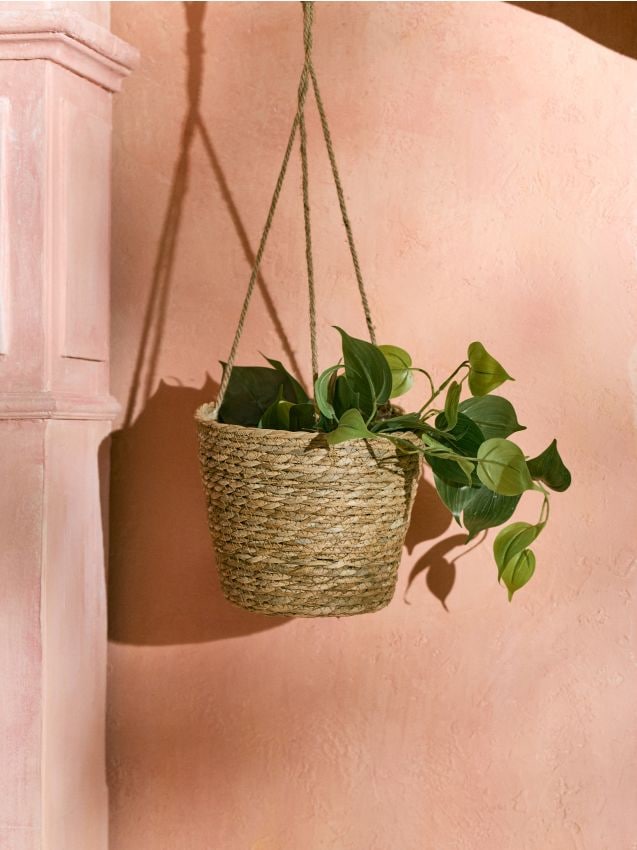 Geflochtener Hängeblumentopf