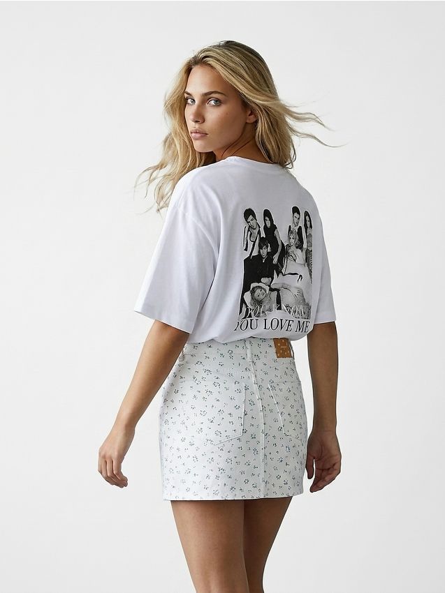 Baumwoll-T-Shirt mit kurzen Ärmeln Gossip Girl